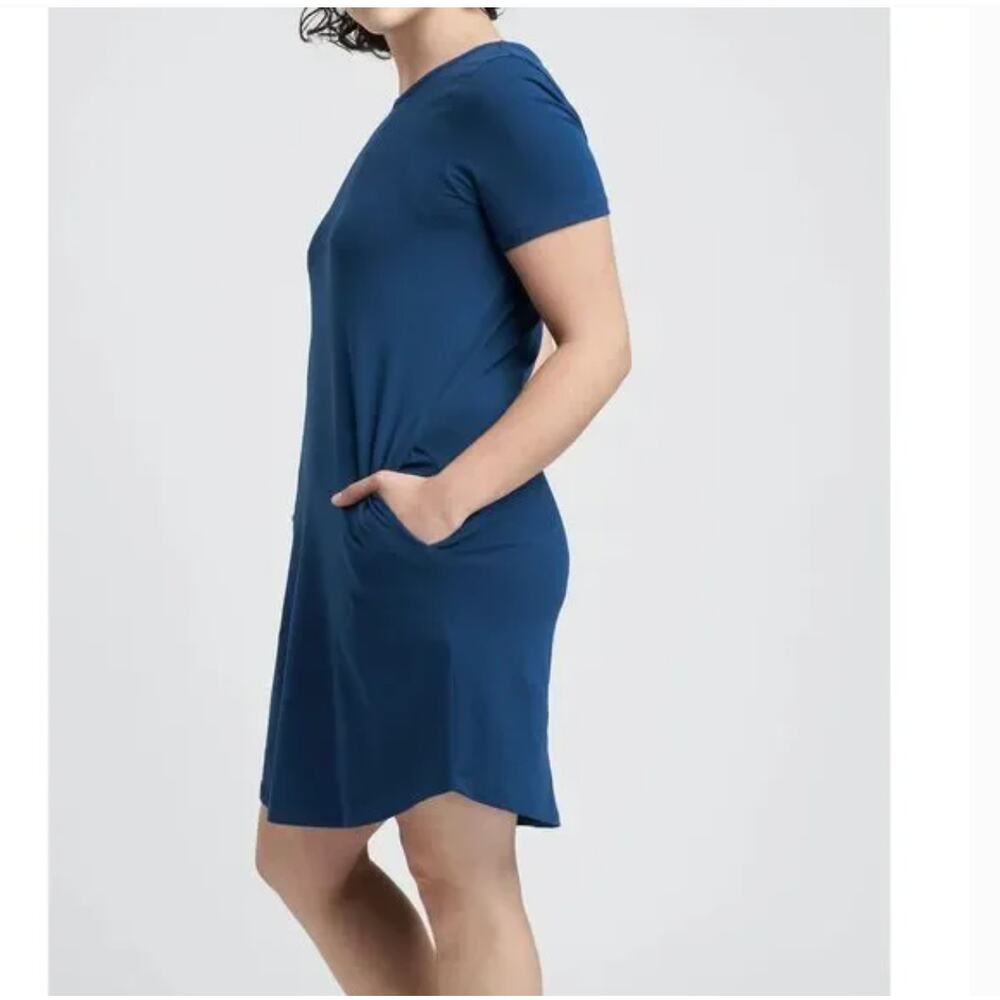 Universal Standard Halie Dress 4XS 00 0 Blue Marine NWT 2XS Capsule Travel